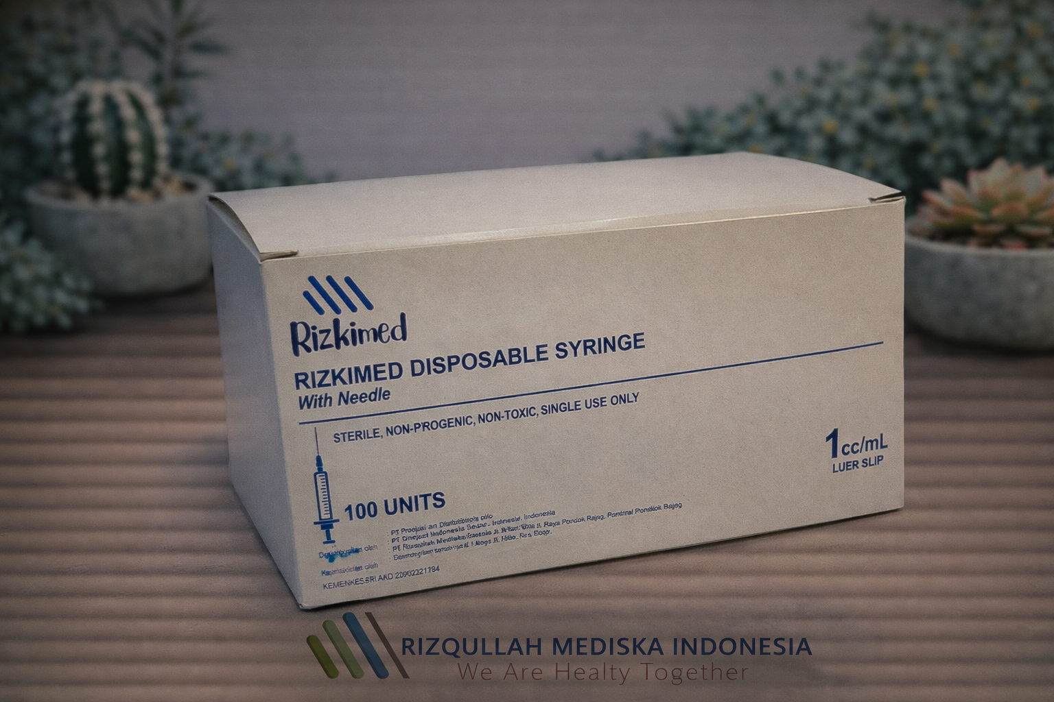 RIZKIMED Disposable Syringe 1 ml 26G X 1 ½ Box RIZKIMED Disposable Syringe 1 ml 26G X 1 ½.png